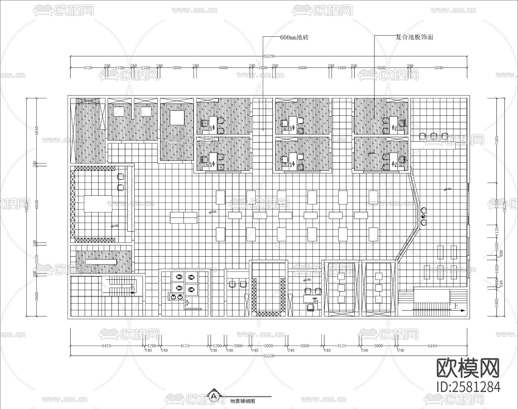 全套中医馆CAD施工图下载（渲染图2）