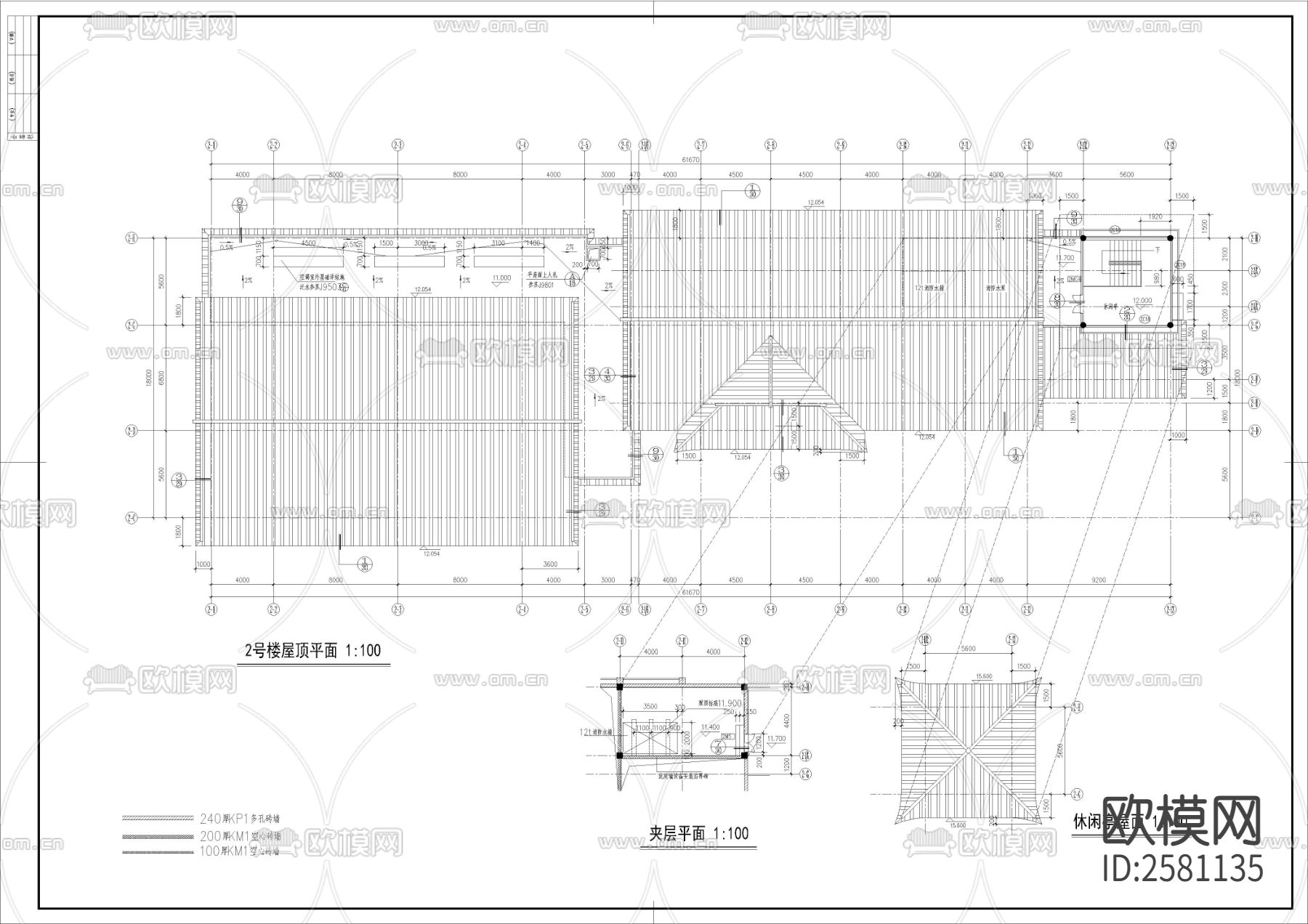 仿古宾馆全套建筑CAD施工图下载（渲染图4）