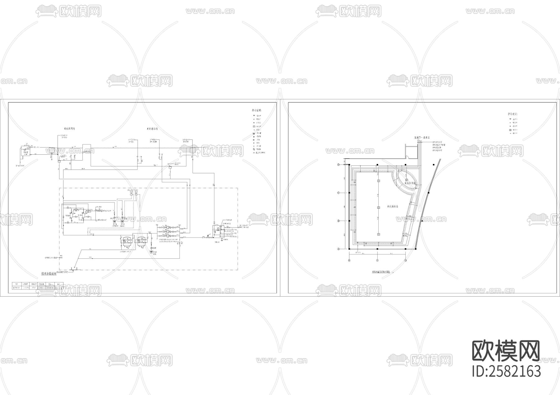 按摩池水处理系统节点大样下载（渲染图3）