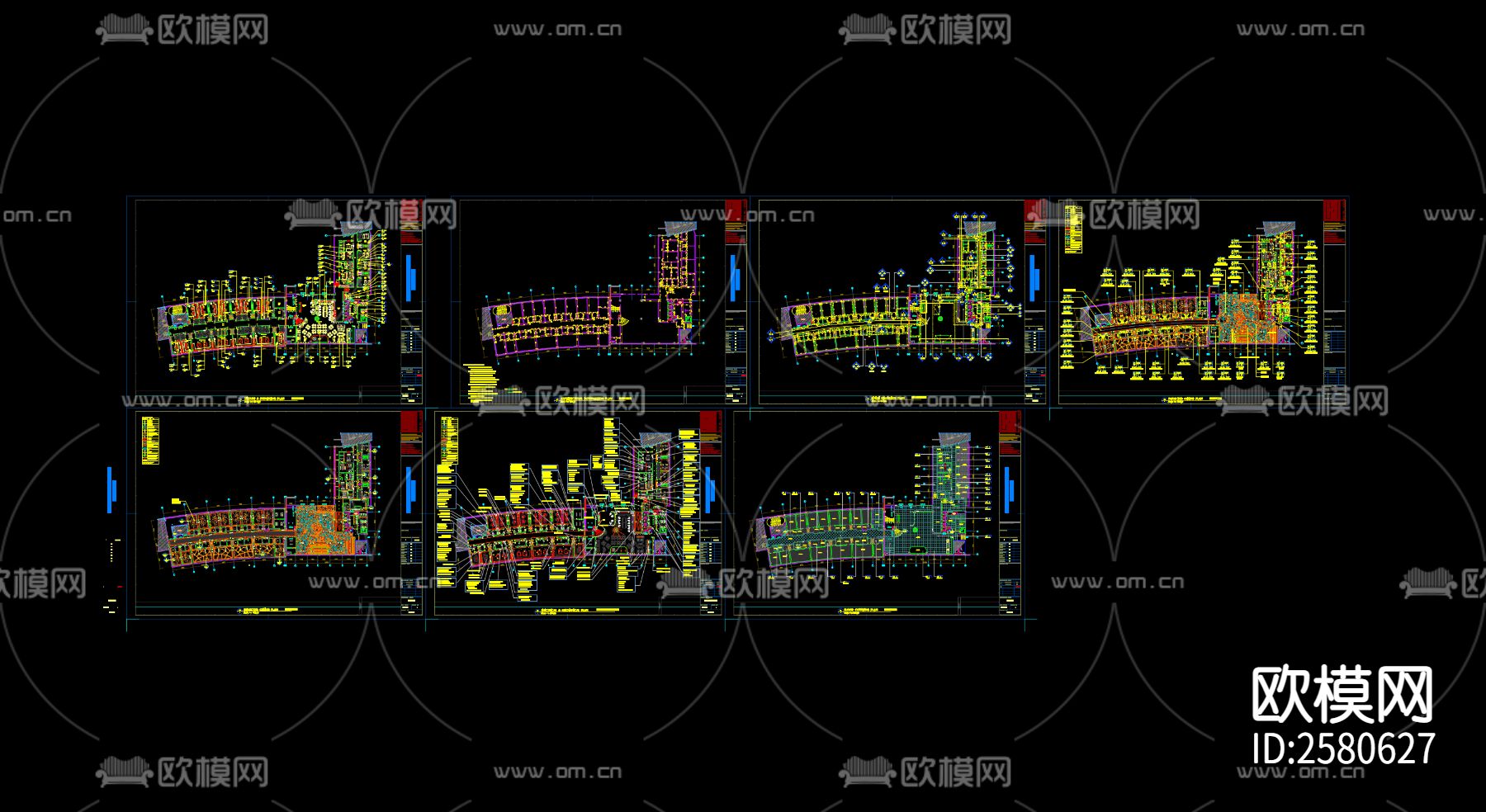 KTV会所cad施工图下载（渲染图4）