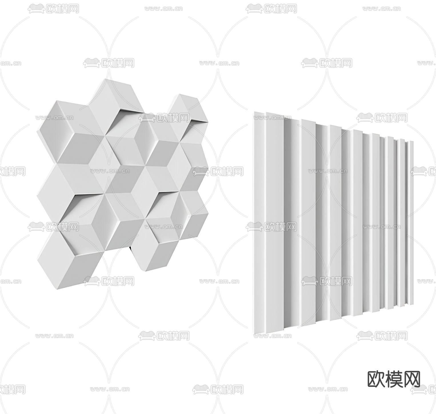 装饰面板 背景墙免费3d模型下载