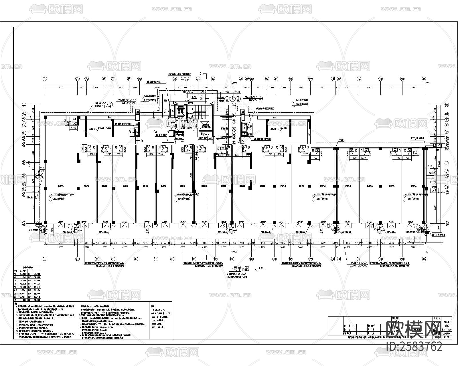 多高层结构建筑cad施工图下载（渲染图7）
