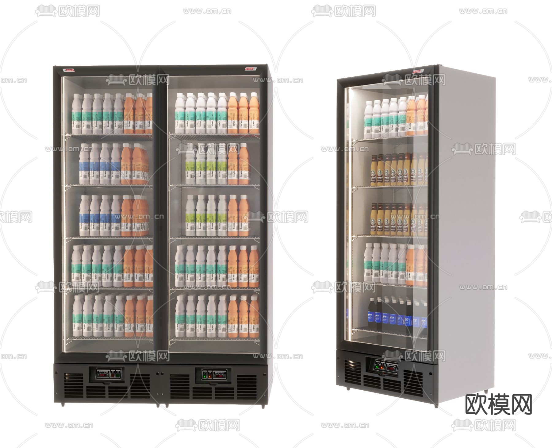 饮料柜 冰柜 冷藏柜3d模型下载