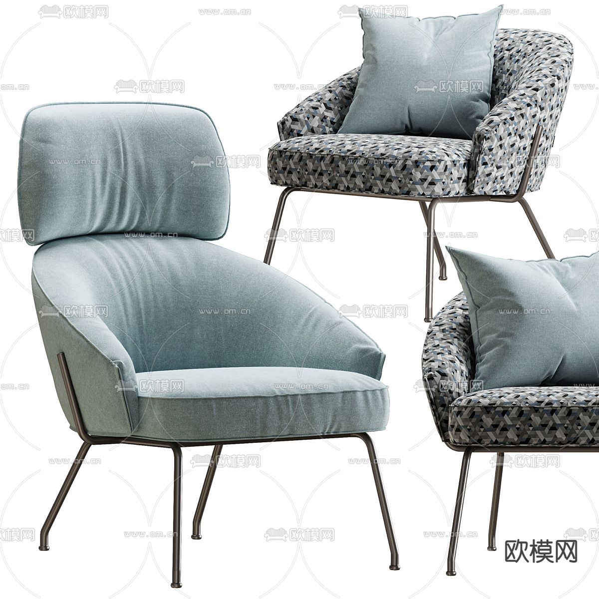 Bonaldo Bahia 休闲椅3d模型下载