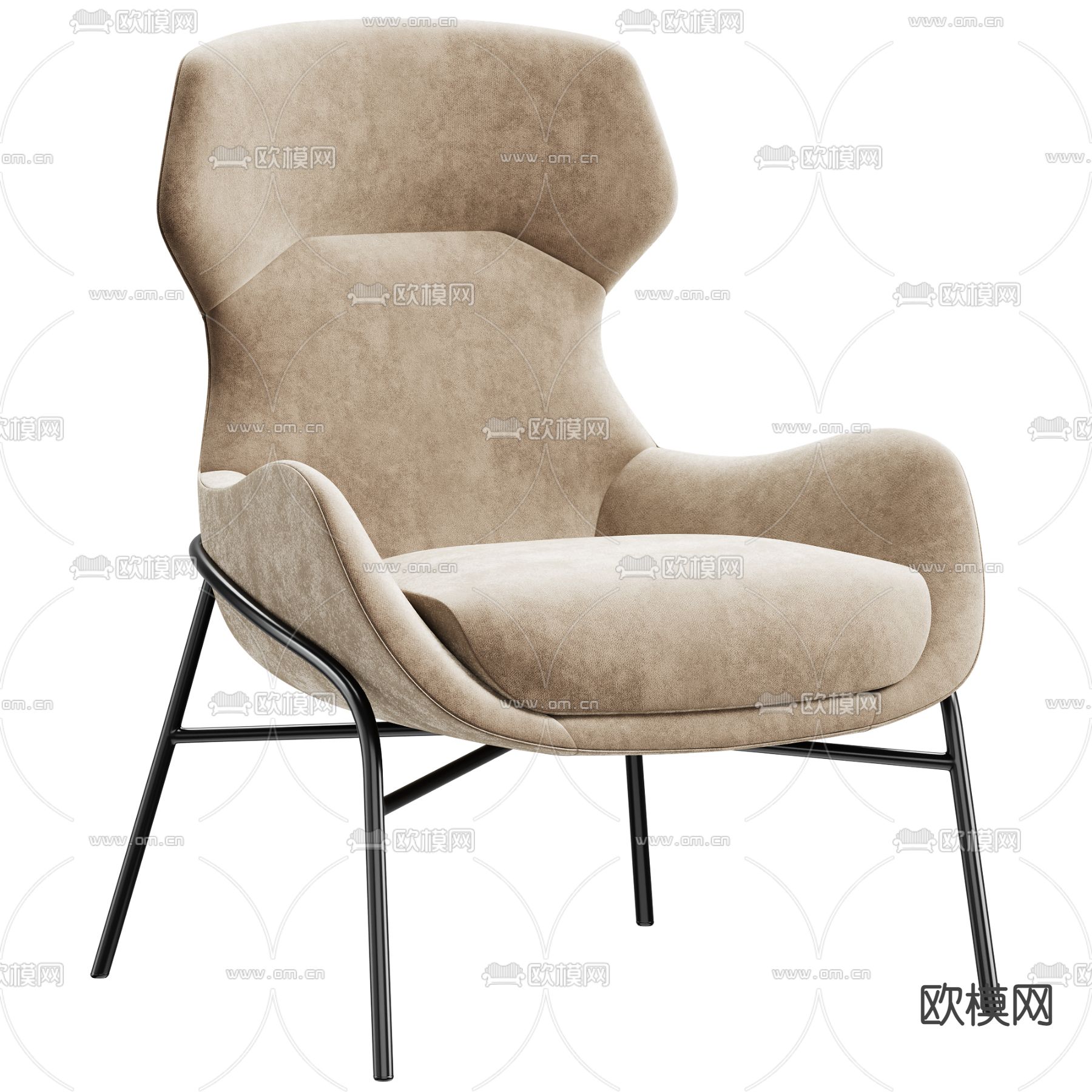 现代椅子 休闲椅子3d模型下载_ID14037171_3dmax免费模型-欧模网