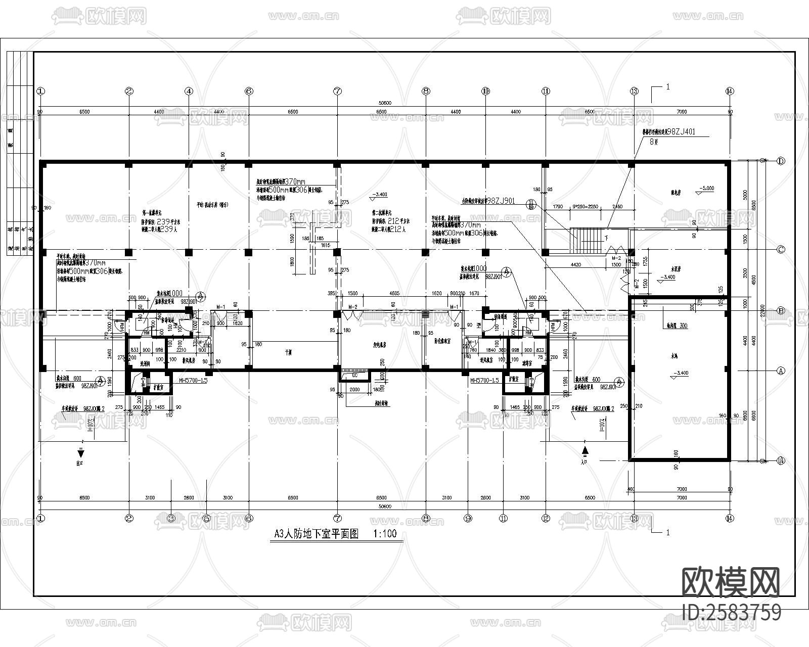 底商高住宅建筑cad施工图下载（渲染图5）