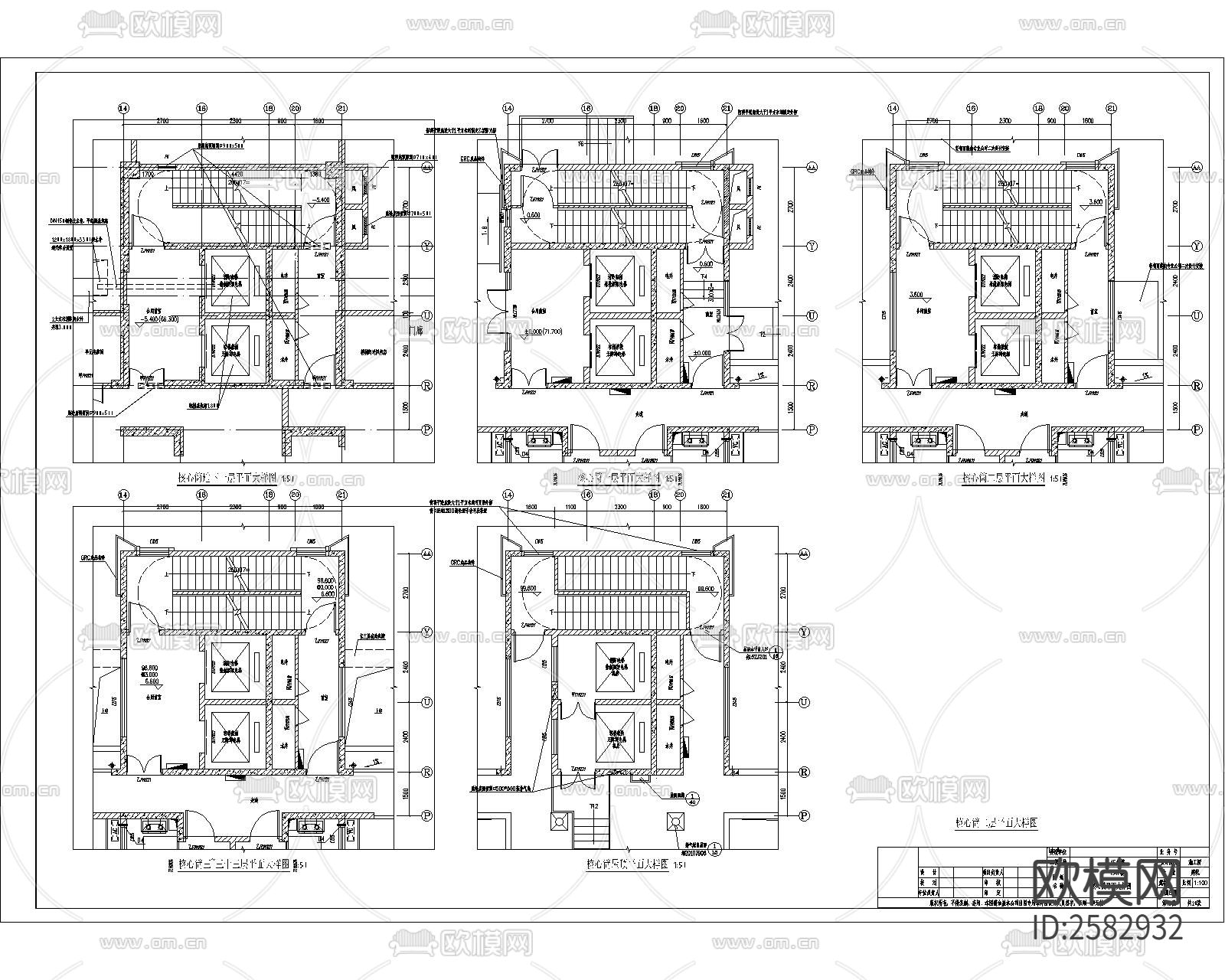 高層建筑cad施工圖下載（渲染圖5）