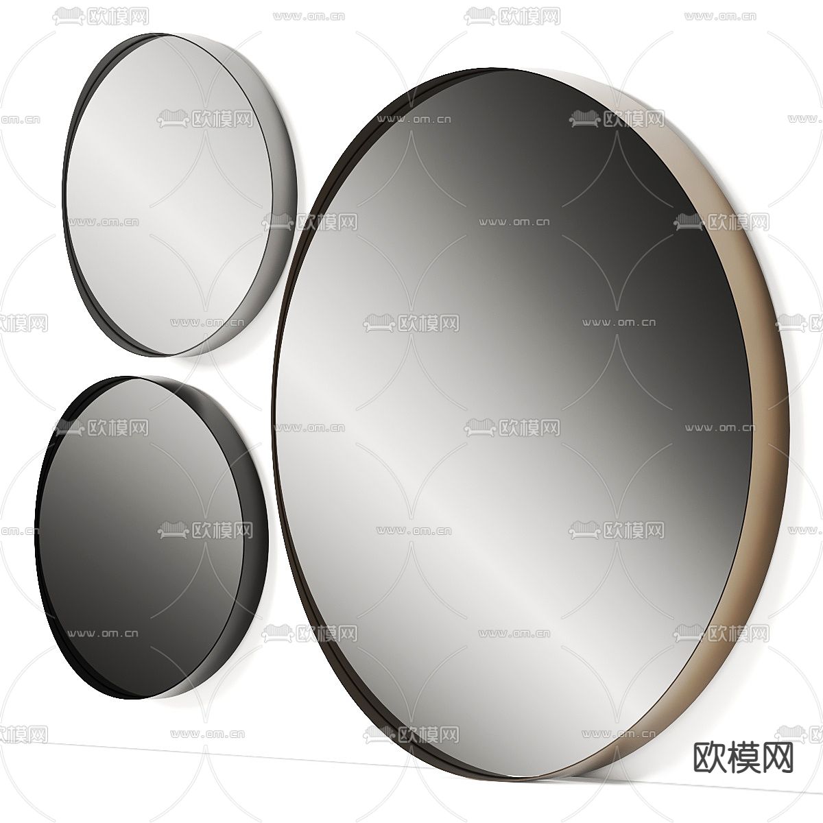 Bonaldo 圆镜 镜子3d模型下载