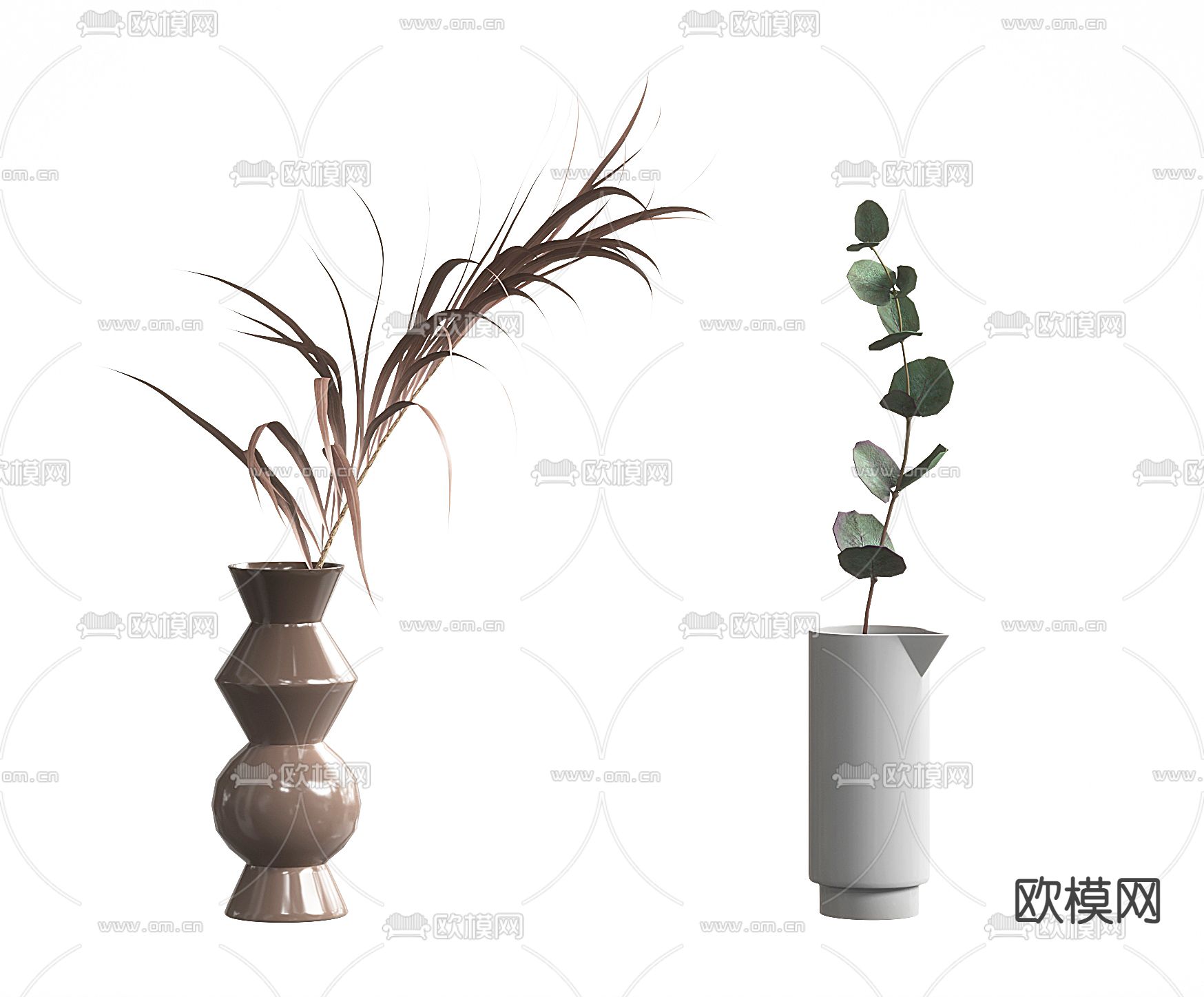 水生植物 花瓶3d模型下载