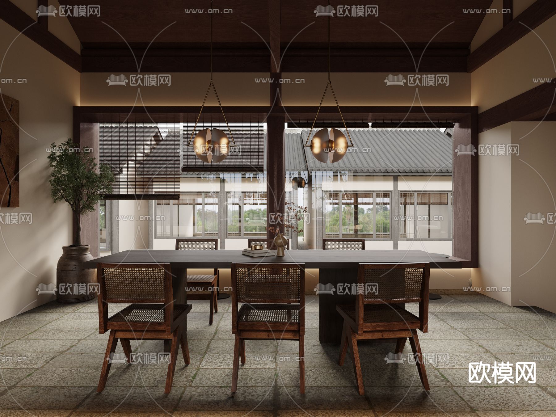 咖啡店 咖啡馆3d模型下载（渲染图8）