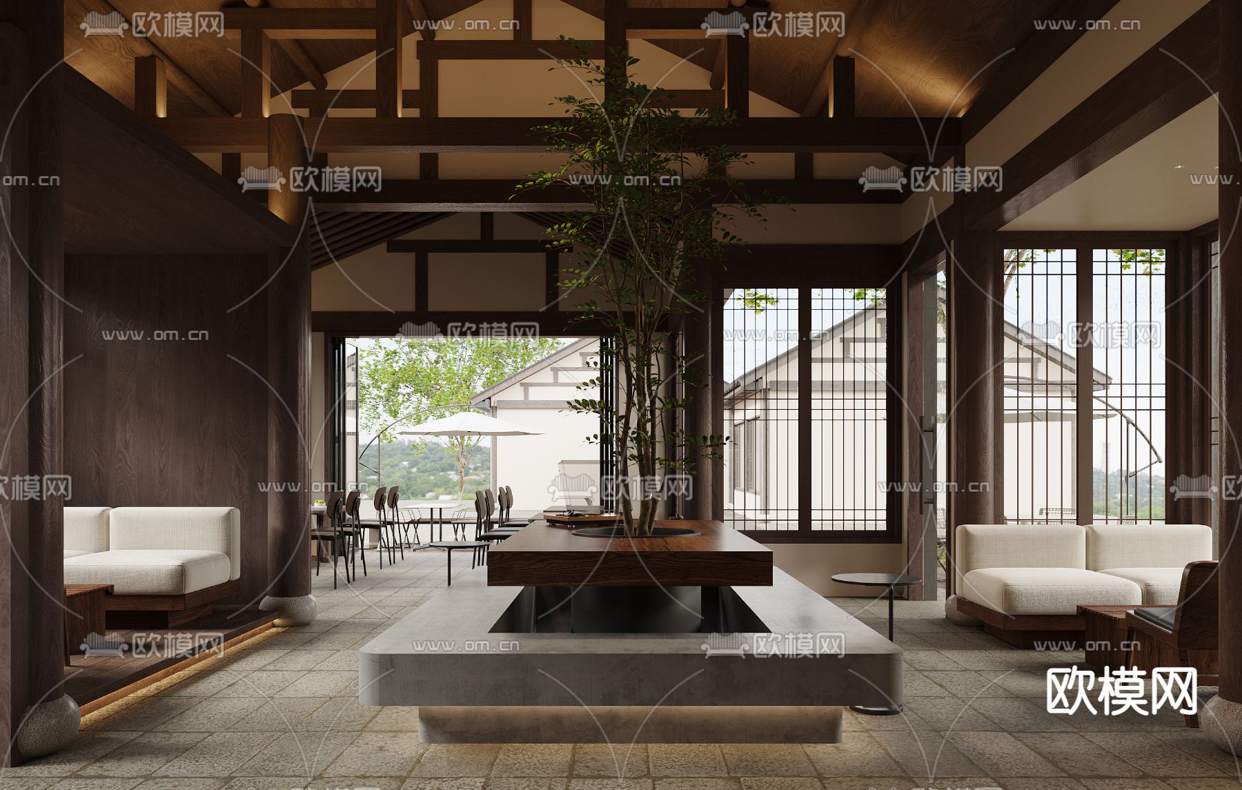 咖啡店 咖啡馆3d模型下载（渲染图6）