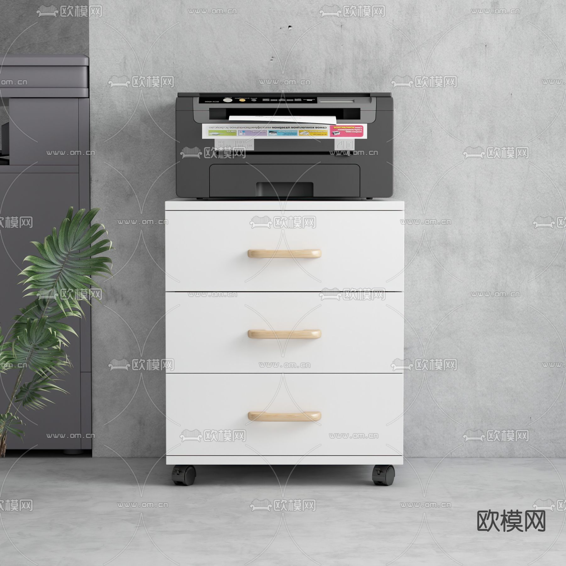 文件柜 资料柜3d模型下载