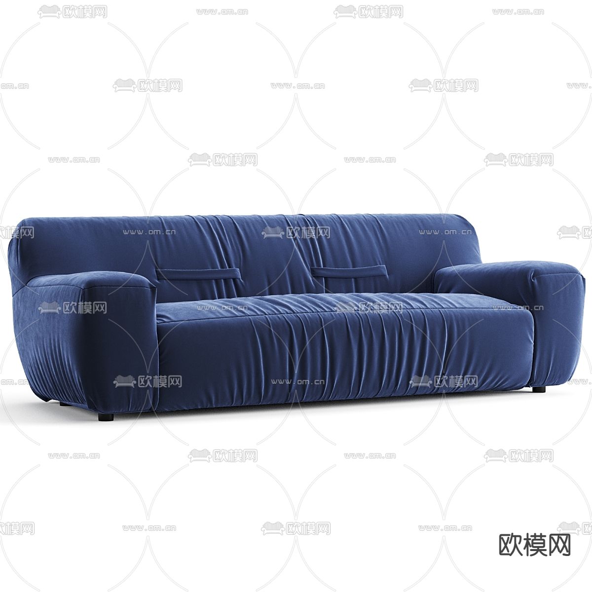 Natuzzi 双人沙发3d模型下载（渲染图2）