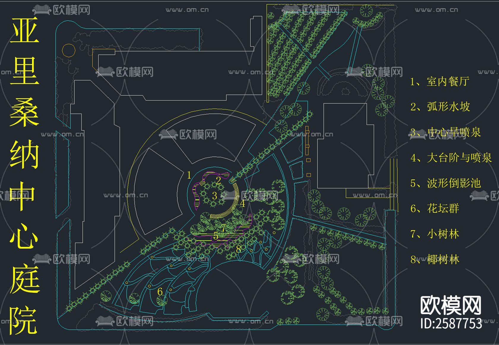 园林景观节点大样下载（渲染图3）