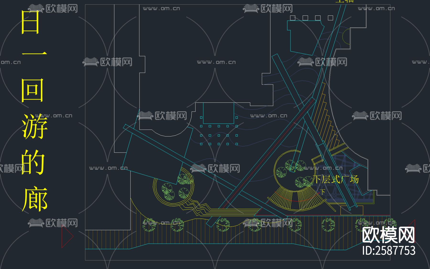 园林景观节点大样下载（渲染图2）