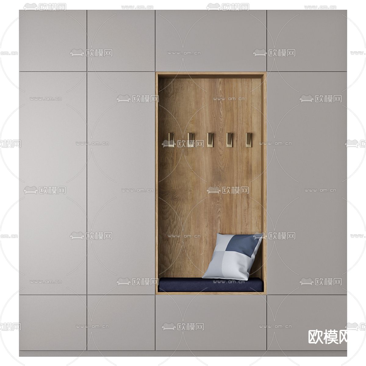 Hallway 鞋柜su模型下载（渲染图1）