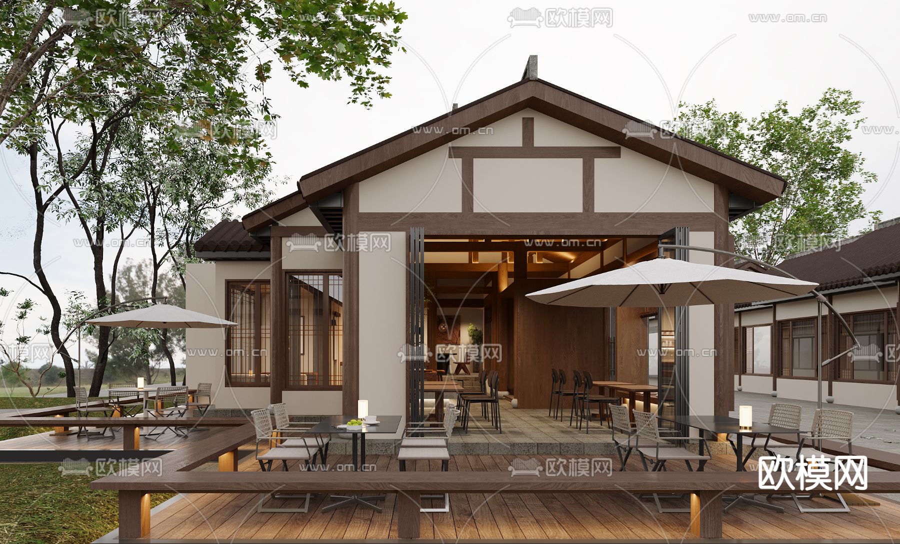 咖啡店 咖啡馆3d模型下载（渲染图1）