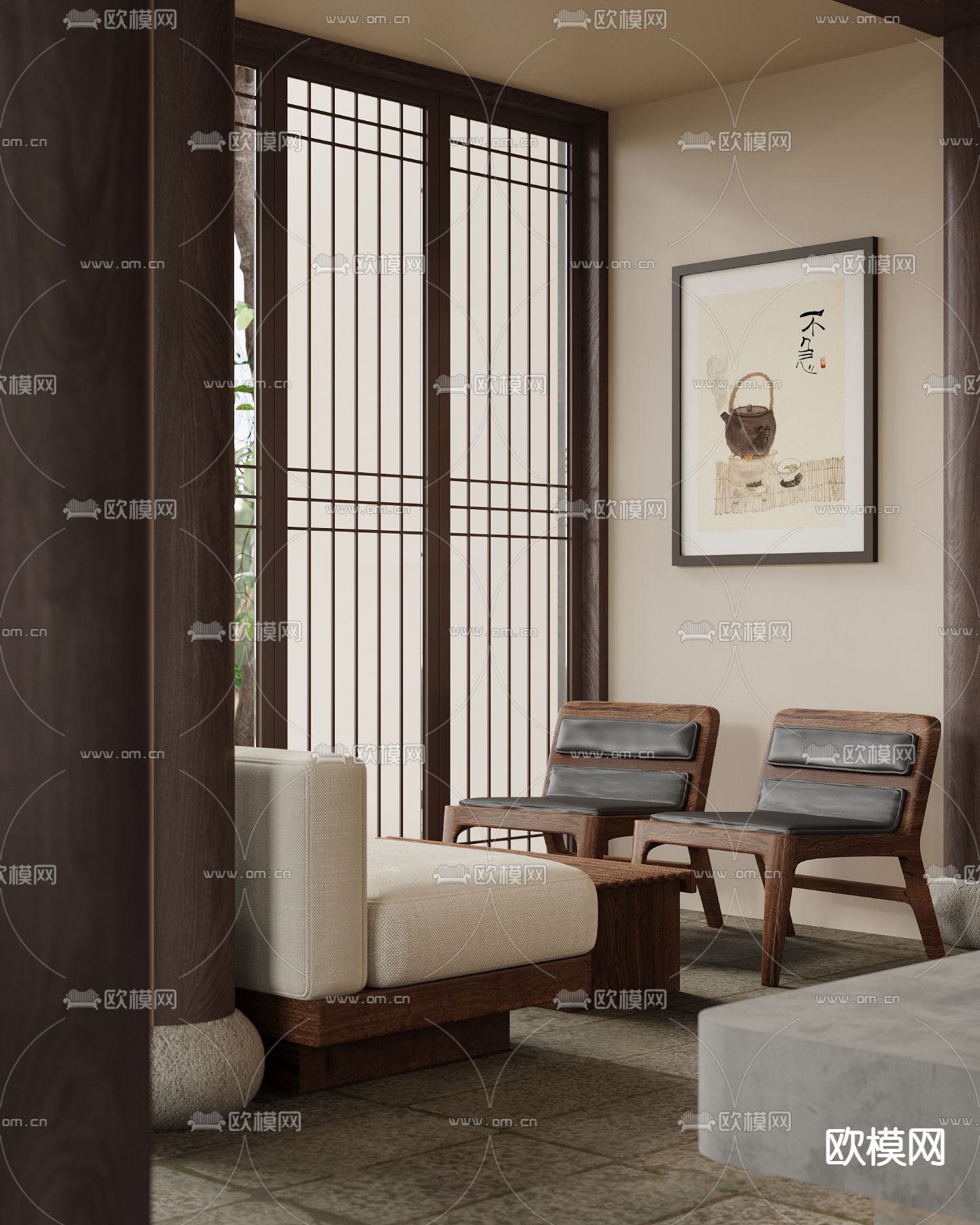 咖啡店 咖啡馆3d模型下载（渲染图7）