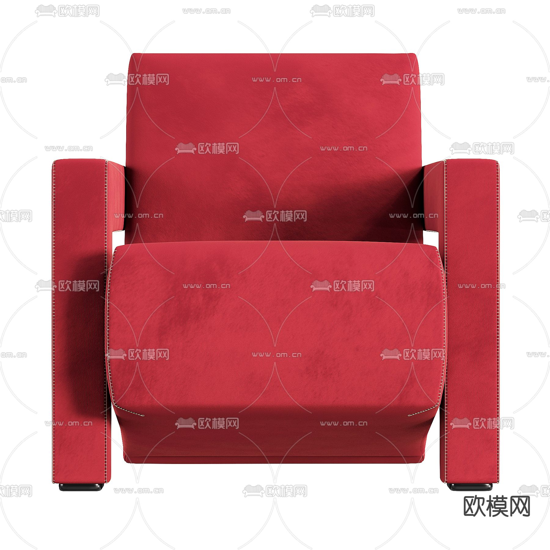 Kreslo Utrecht by Cassina 休闲沙发3d模型下载（渲染图2）