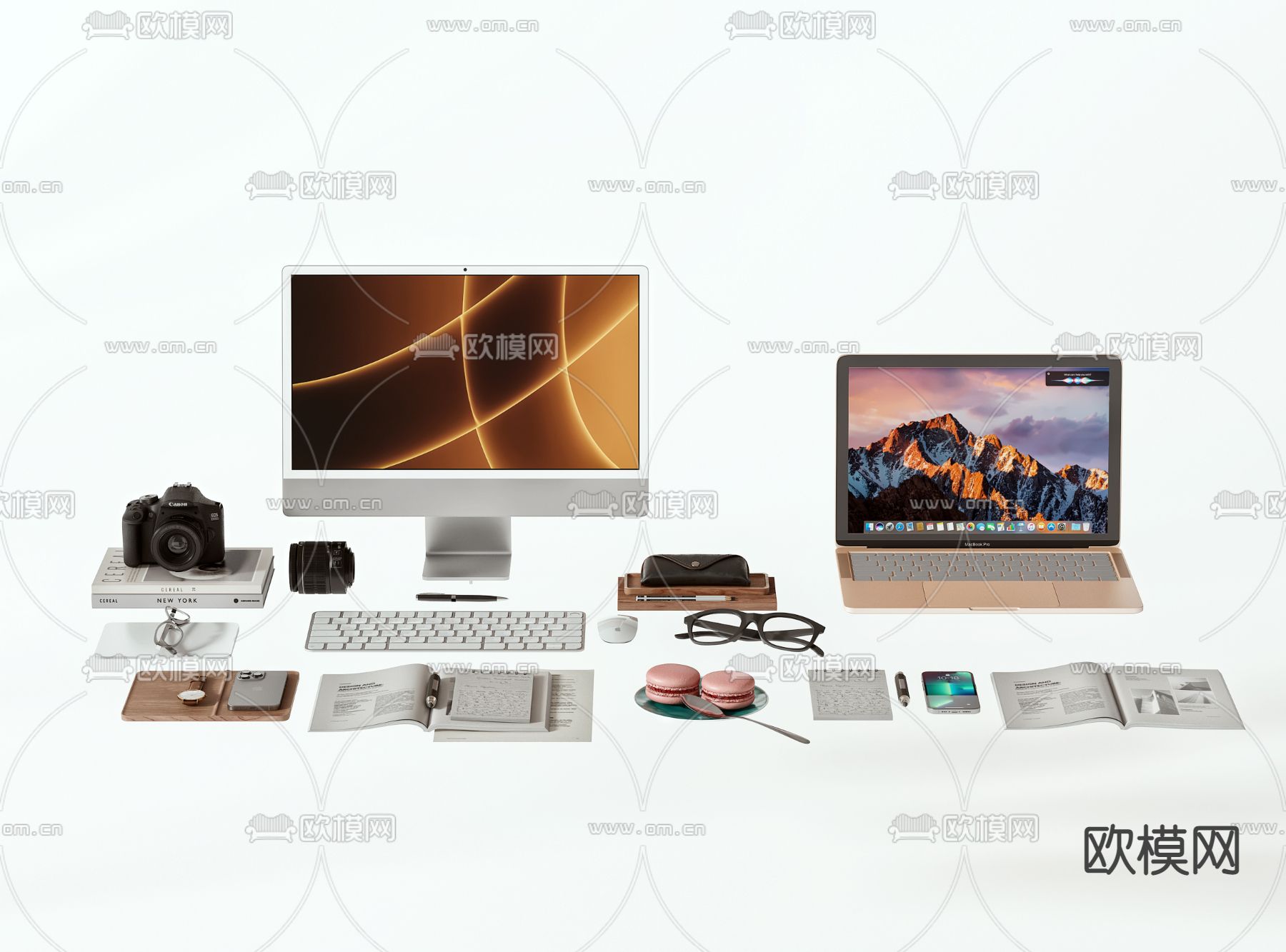 办公用品3d模型下载