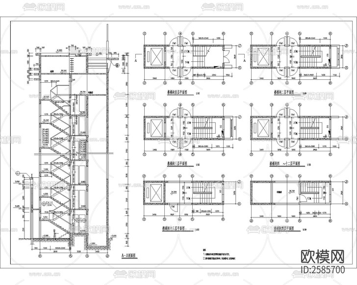 高層公寓建筑CAD施工圖下載(渲染圖5)