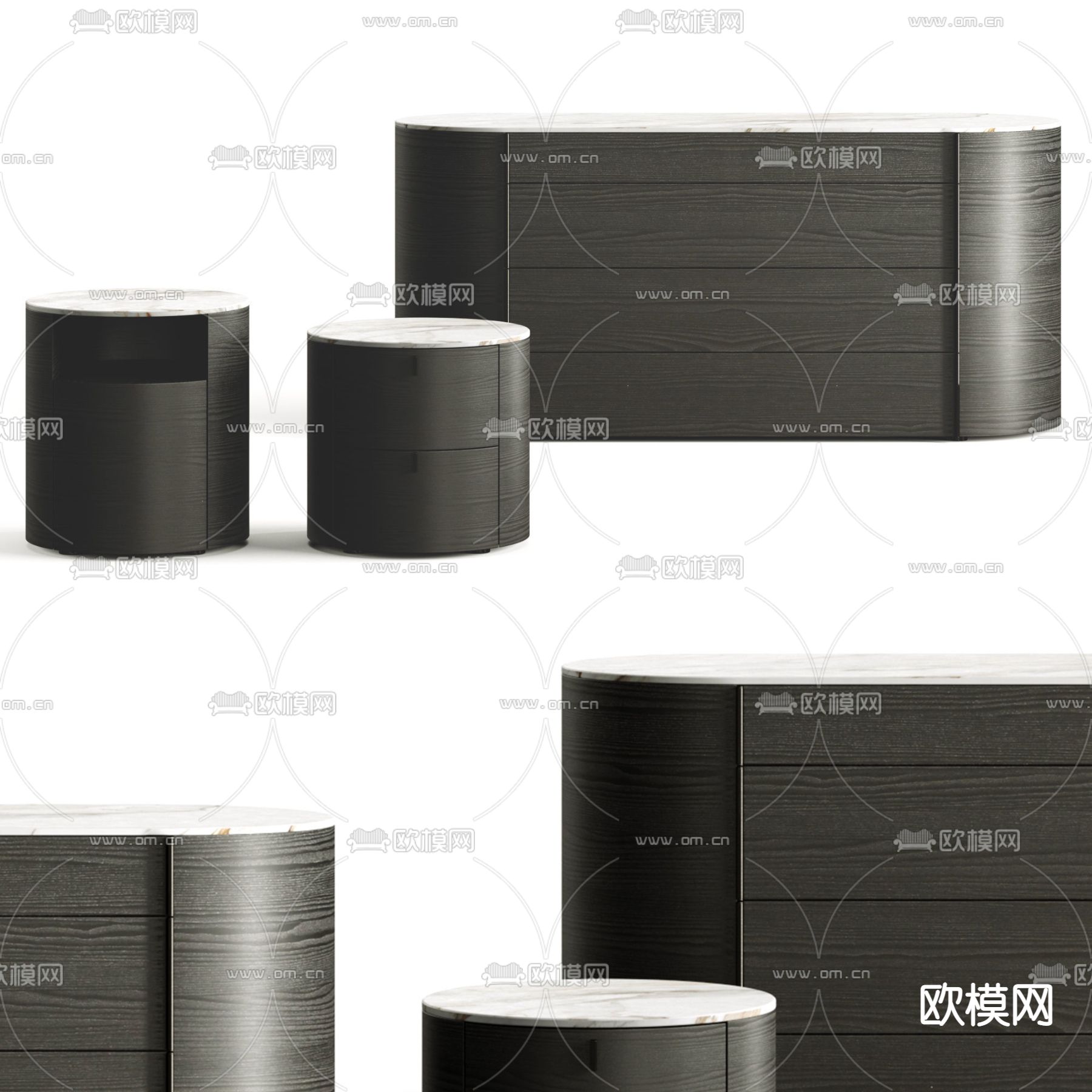 poliform onda 边柜3d模型下载（渲染图2）