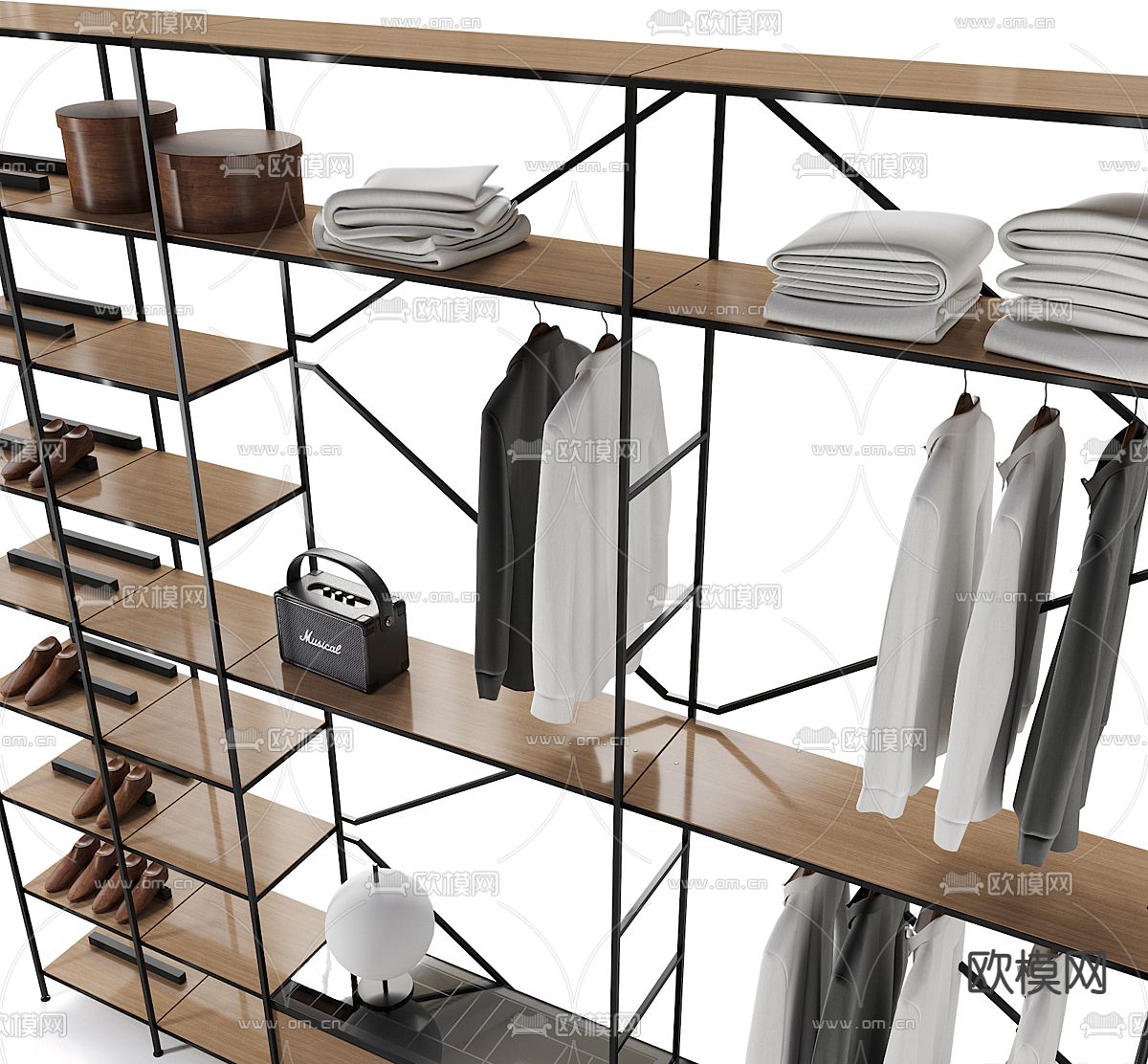 衣柜 衣橱 衣架3d模型下载（渲染图3）
