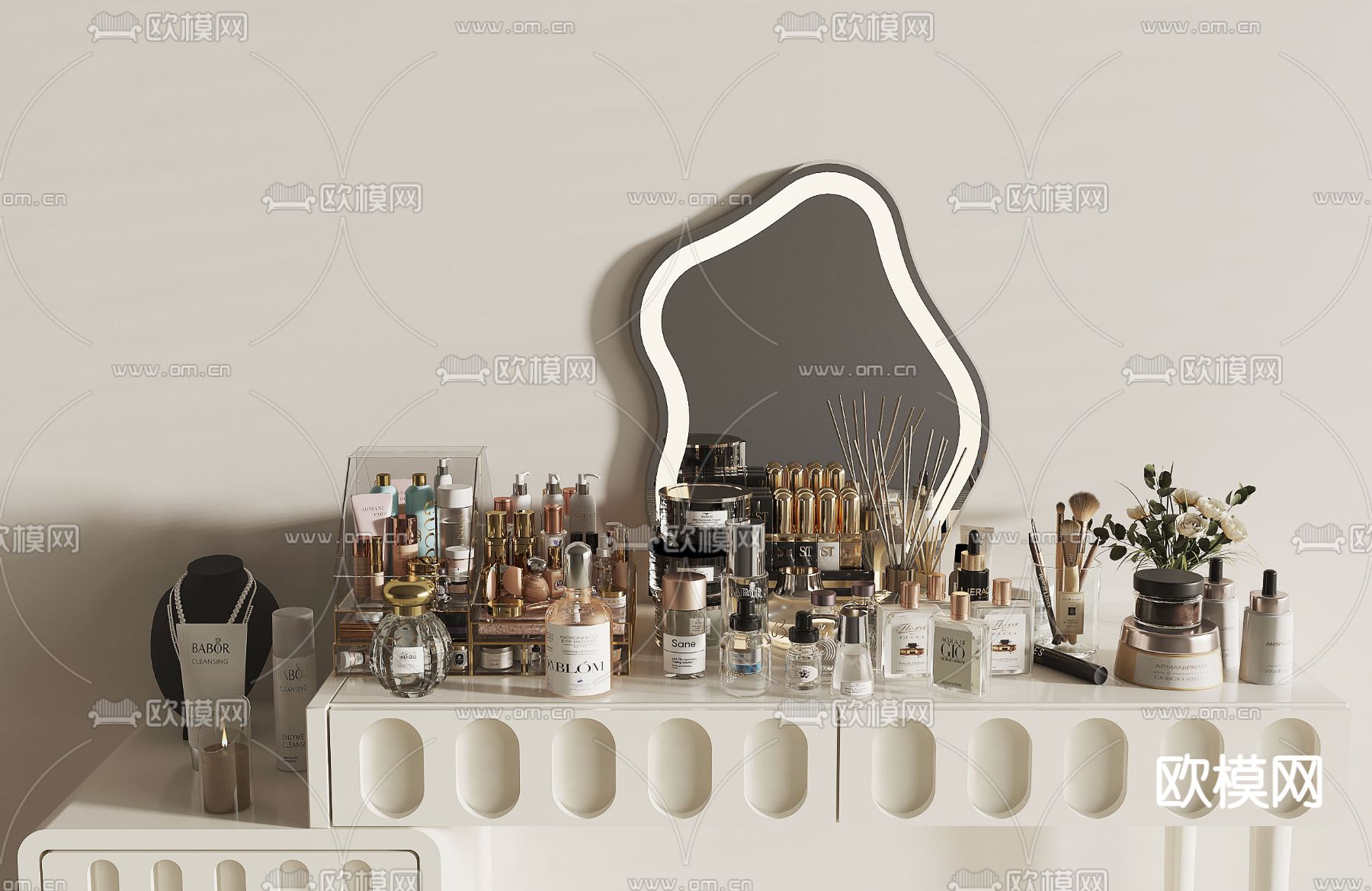 护肤品 化妆品3d模型下载