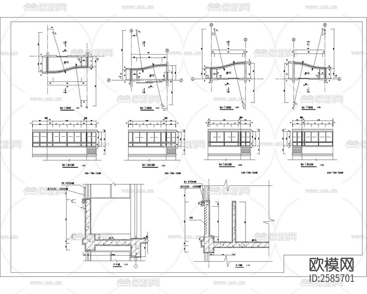 高層公寓建筑CAD施工圖下載(渲染圖7)
