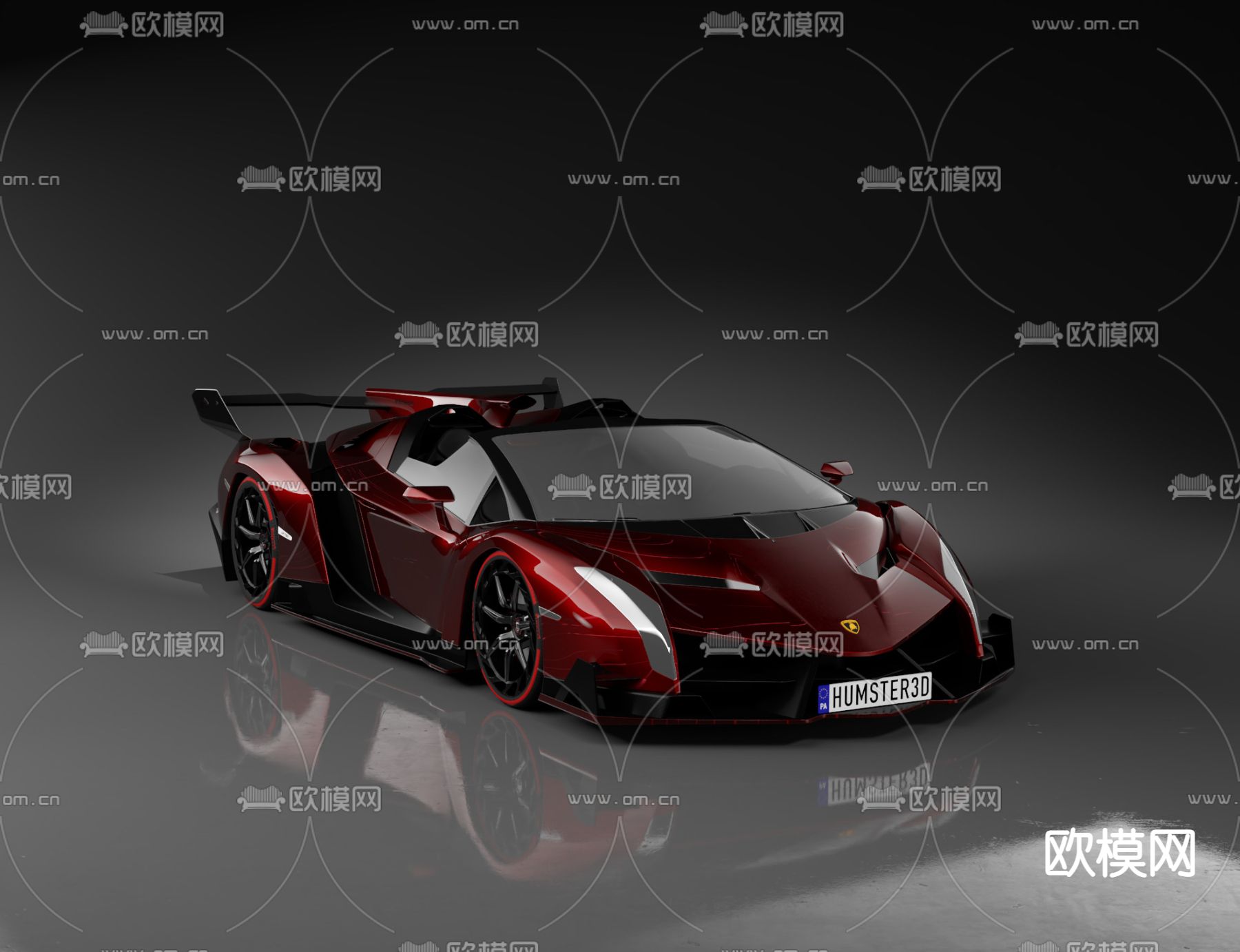 兰博基尼 跑车3d模型下载