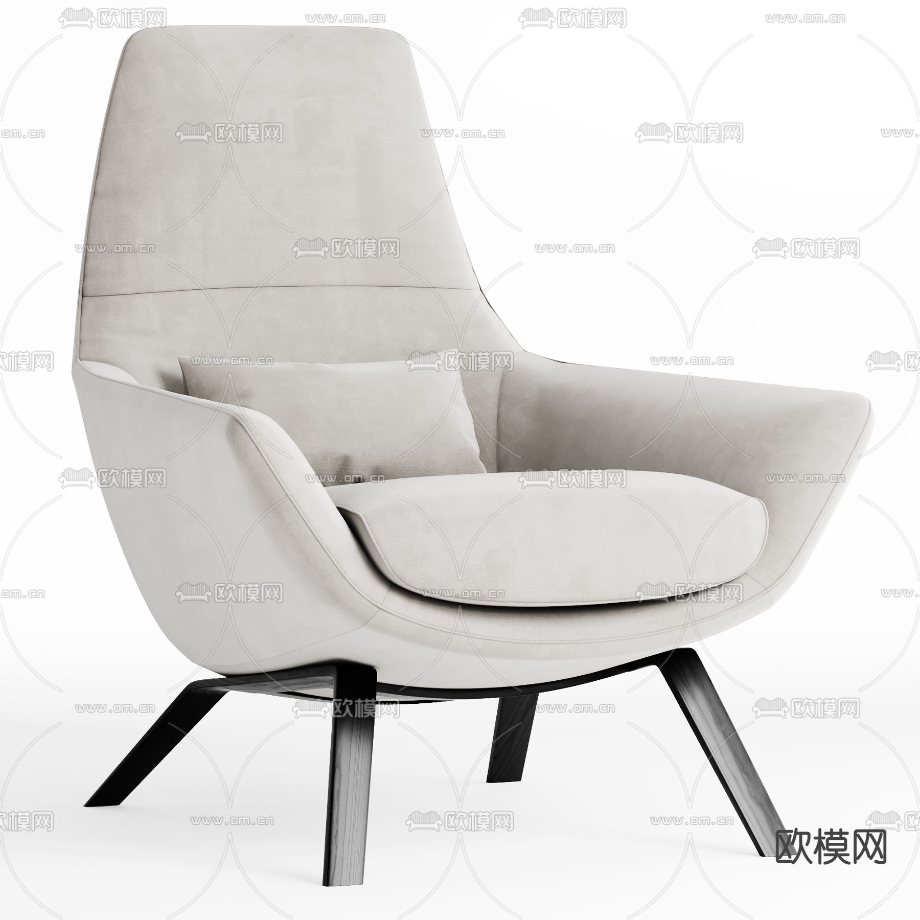 Ermes armchair 休闲椅3d模型下载_ID14040892_3dmax免费模型-欧模网