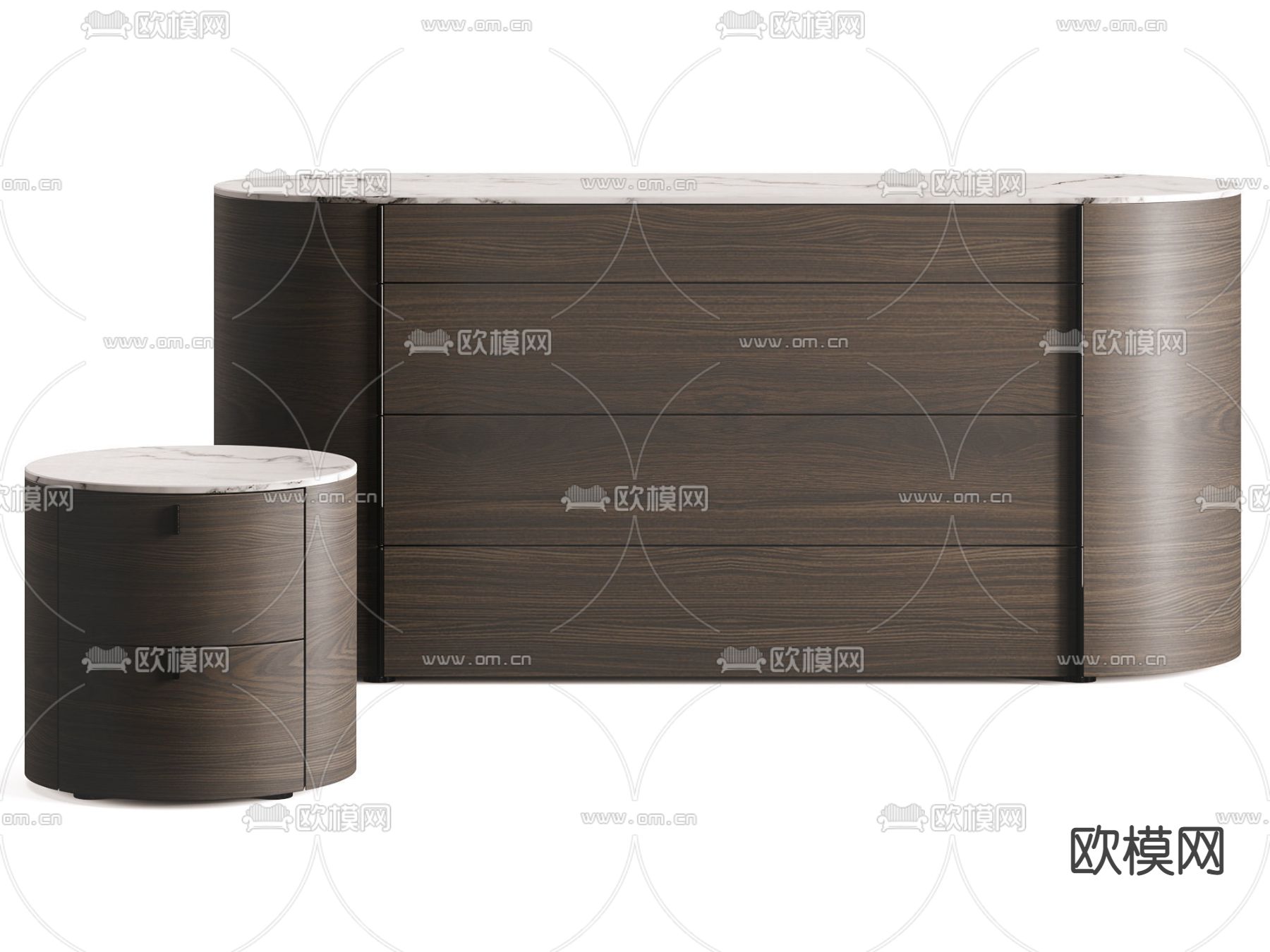 poliform onda 边柜3d模型下载（渲染图3）