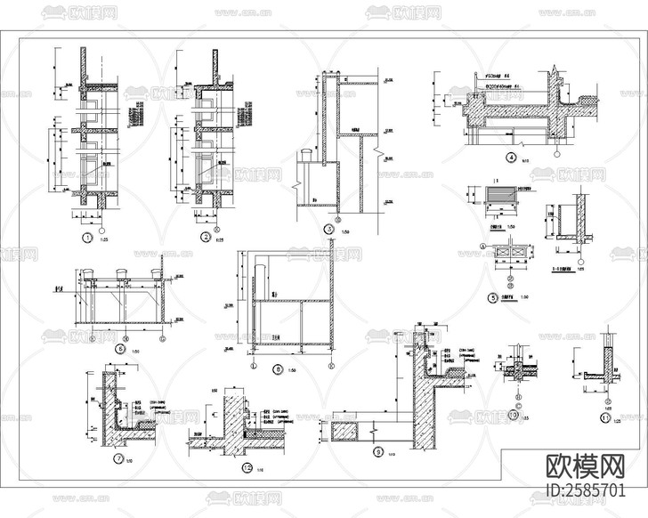 高層公寓建筑CAD施工圖下載(渲染圖8)