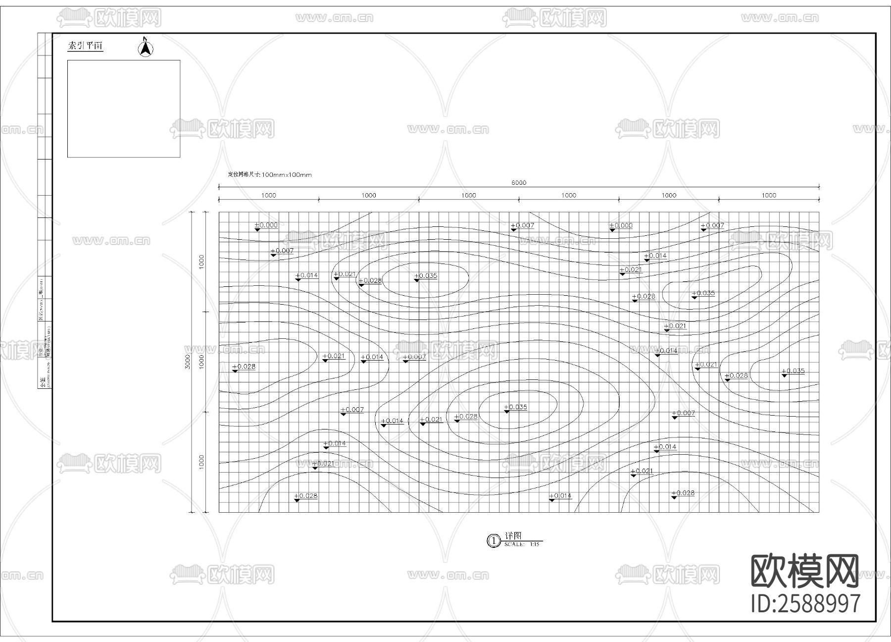 特色景石水景细部CAD施工图下载（渲染图4）