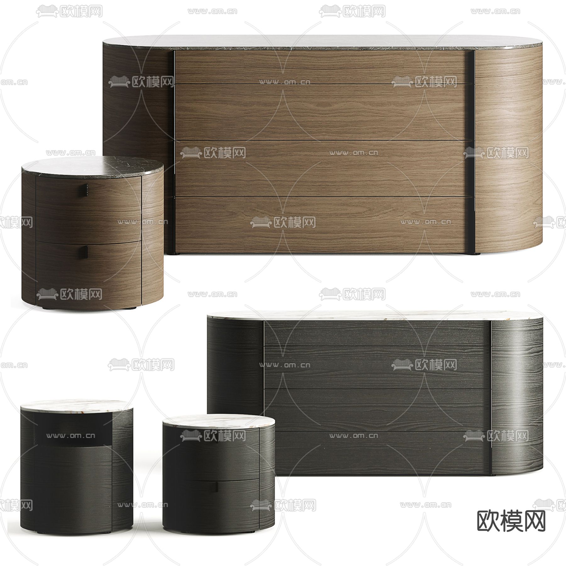 poliform onda 边柜3d模型下载（渲染图1）