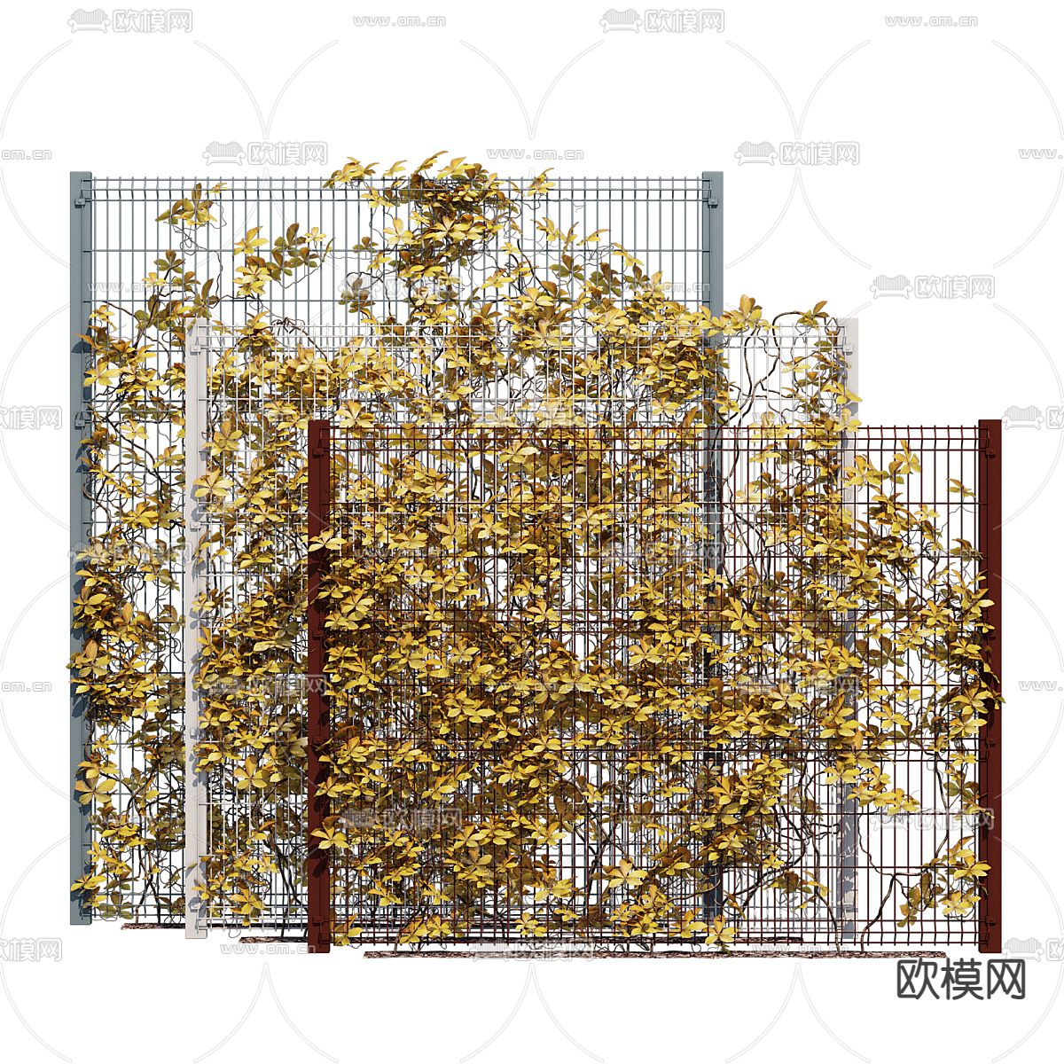 秋叶藤蔓 爬藤3d模型下载（渲染图2）