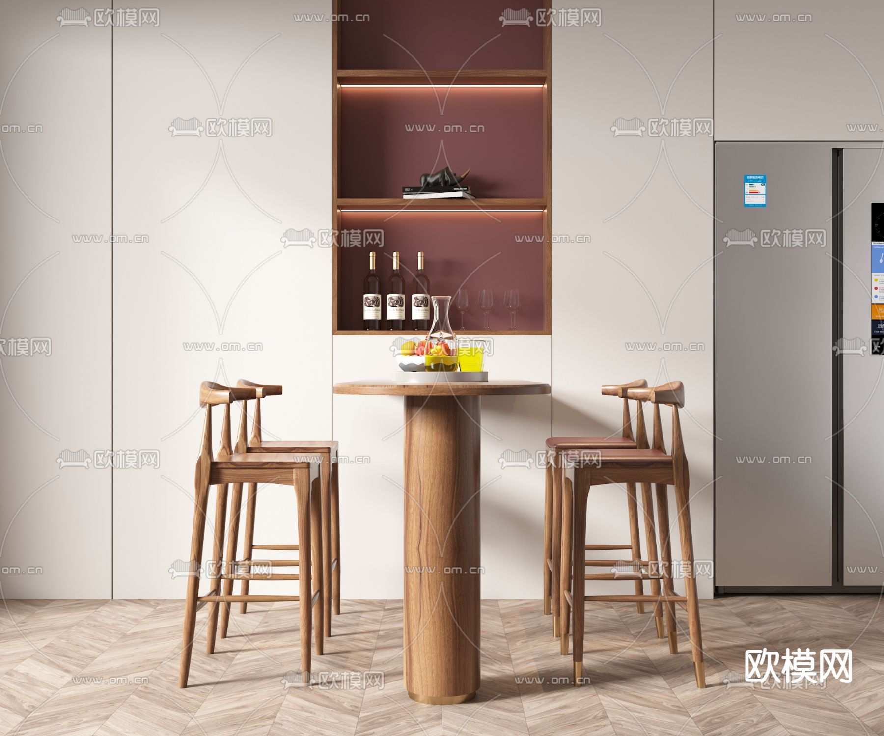 吧台 吧椅 吧凳3d模型下载