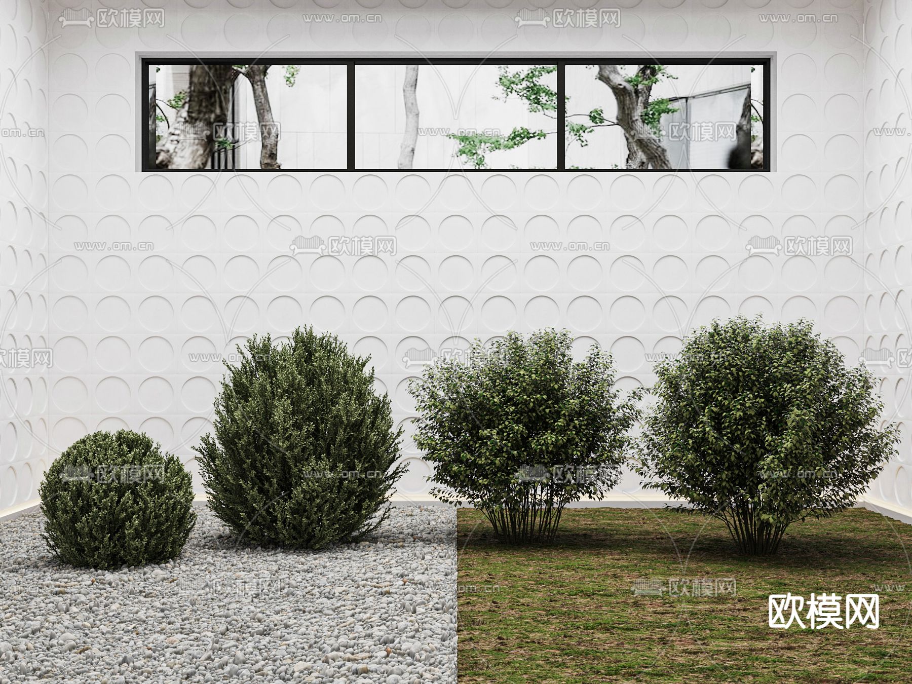 灌木球3d模型下载