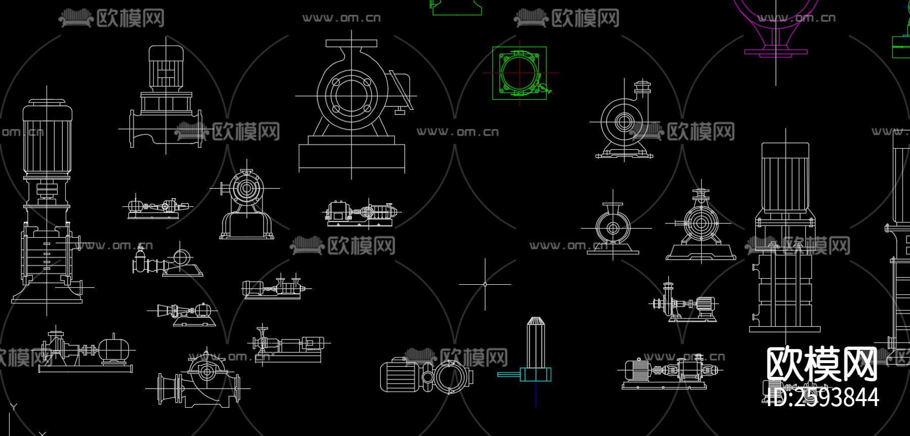 暖通常用详细样图CAD施工图下载（渲染图9）