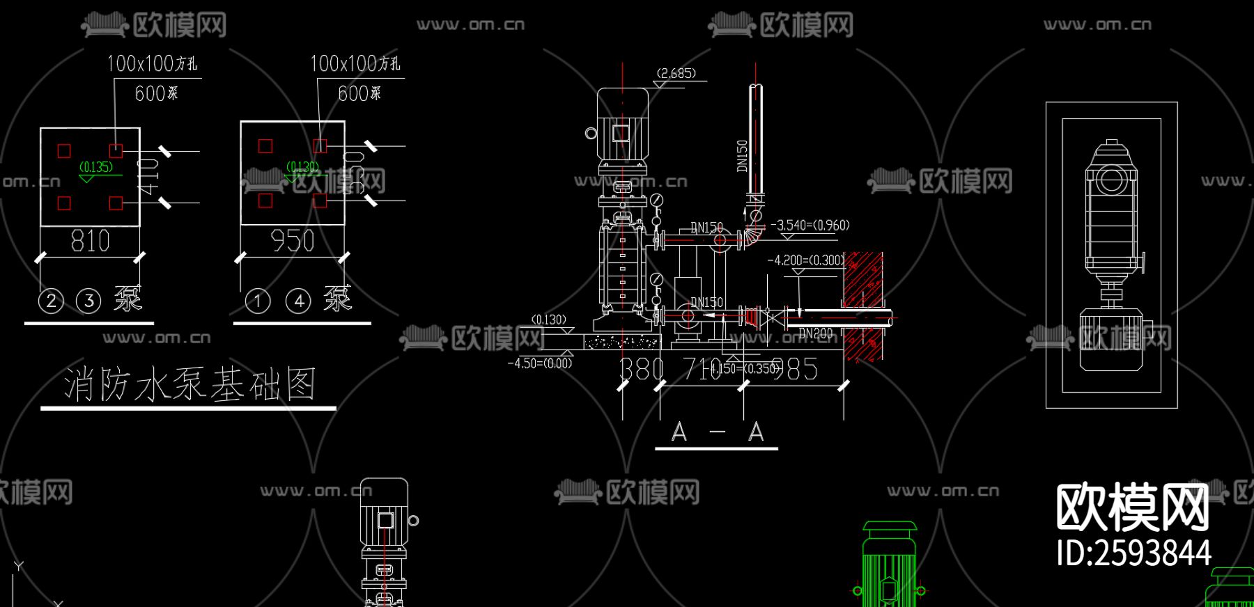 暖通常用详细样图CAD施工图下载（渲染图5）