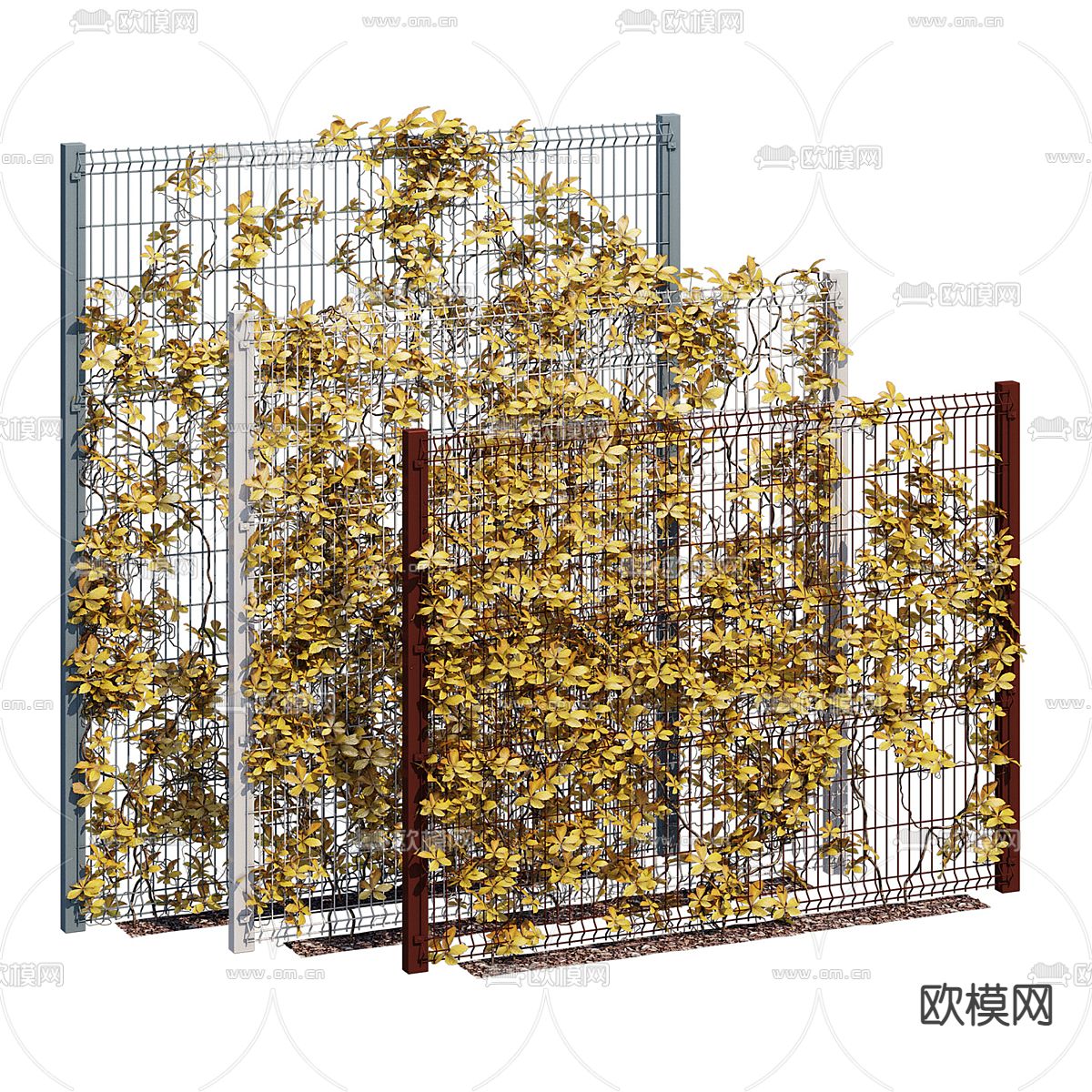 秋叶藤蔓 爬藤3d模型下载（渲染图1）