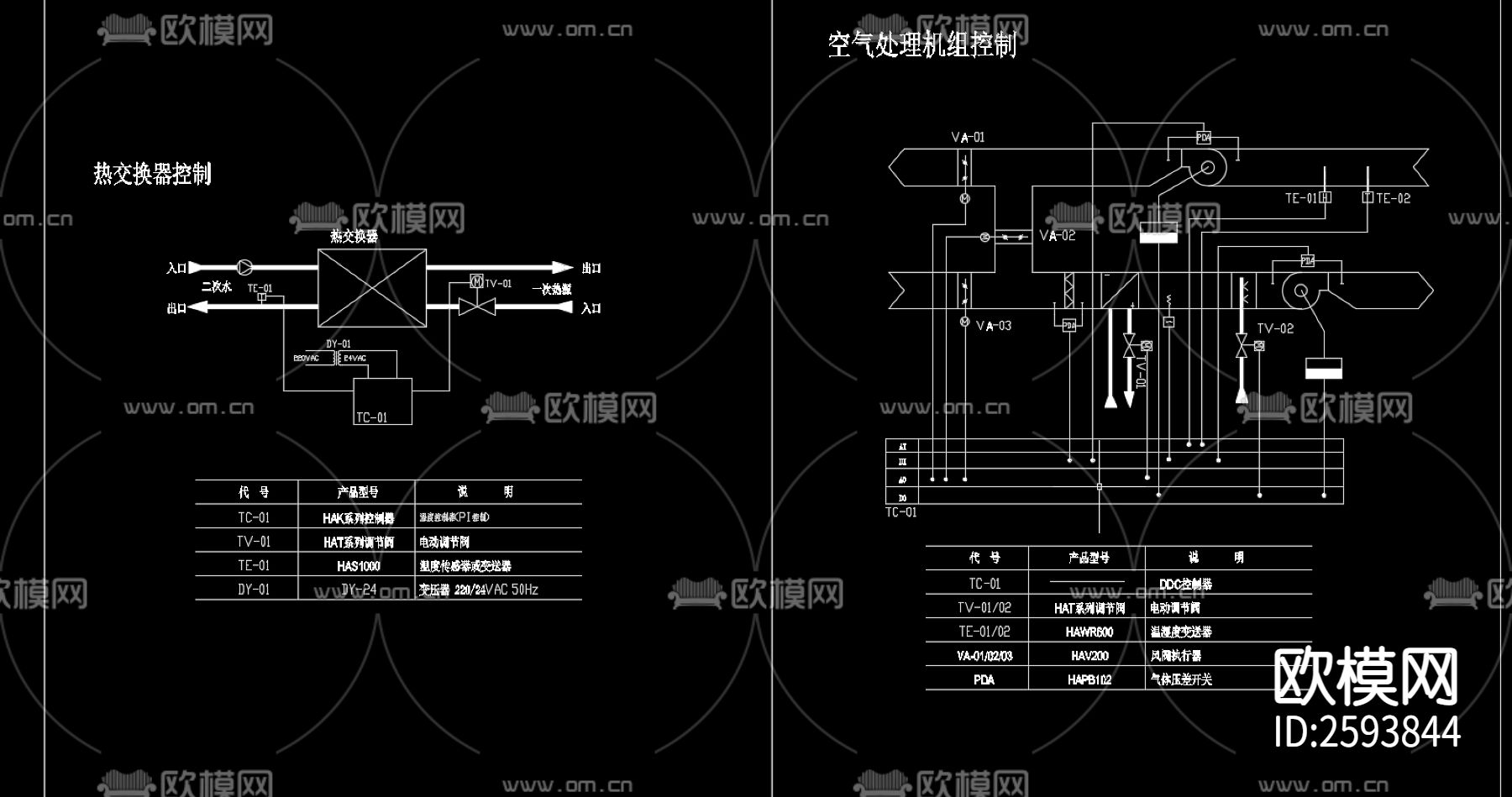 暖通常用详细样图CAD施工图下载（渲染图3）
