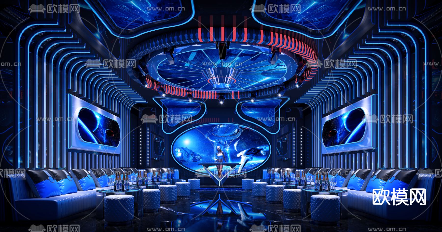 KTV包房 包厢 包间3d模型下载