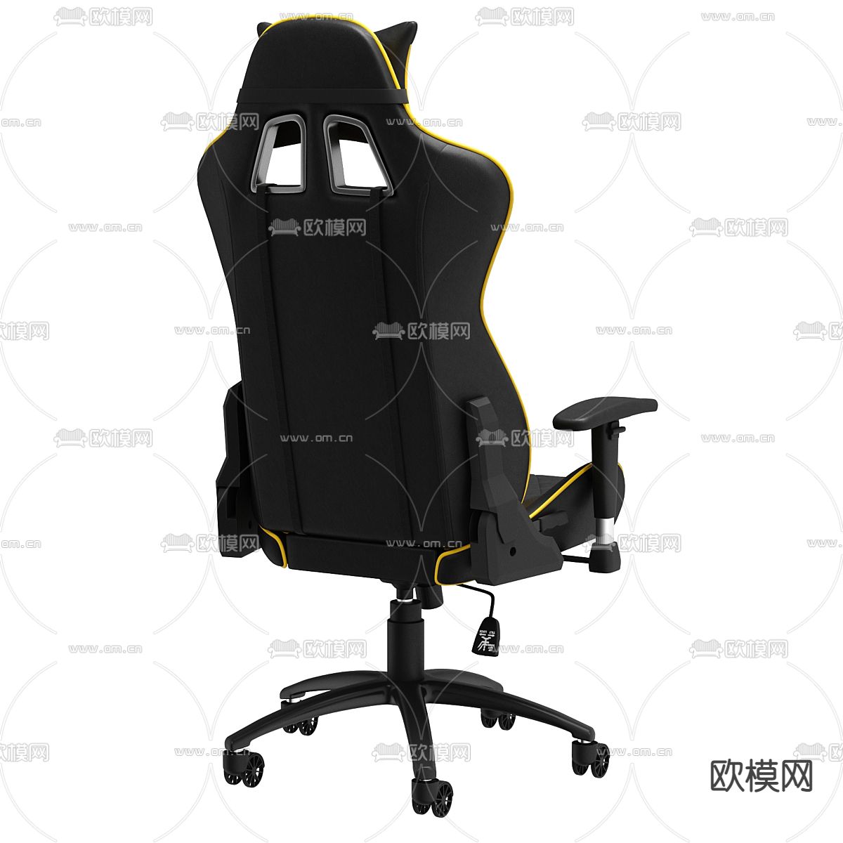 电竞椅 电玩椅3d模型下载（渲染图2）