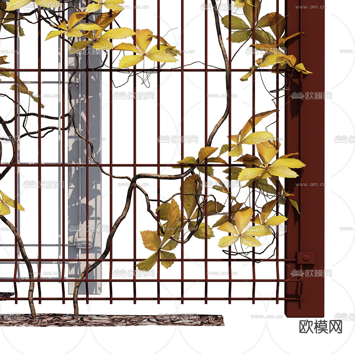 秋叶藤蔓 爬藤3d模型下载（渲染图3）