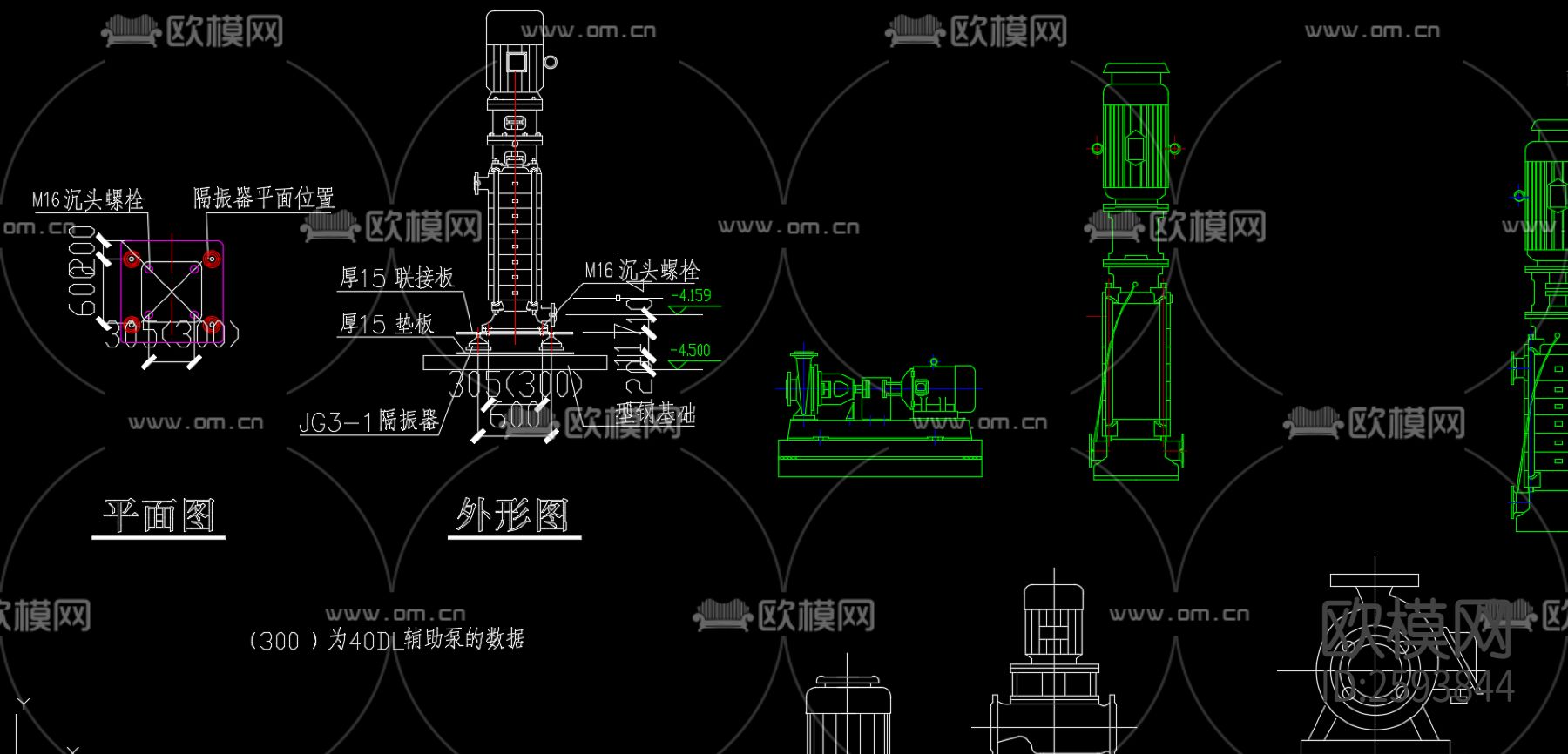 暖通常用详细样图CAD施工图下载（渲染图7）