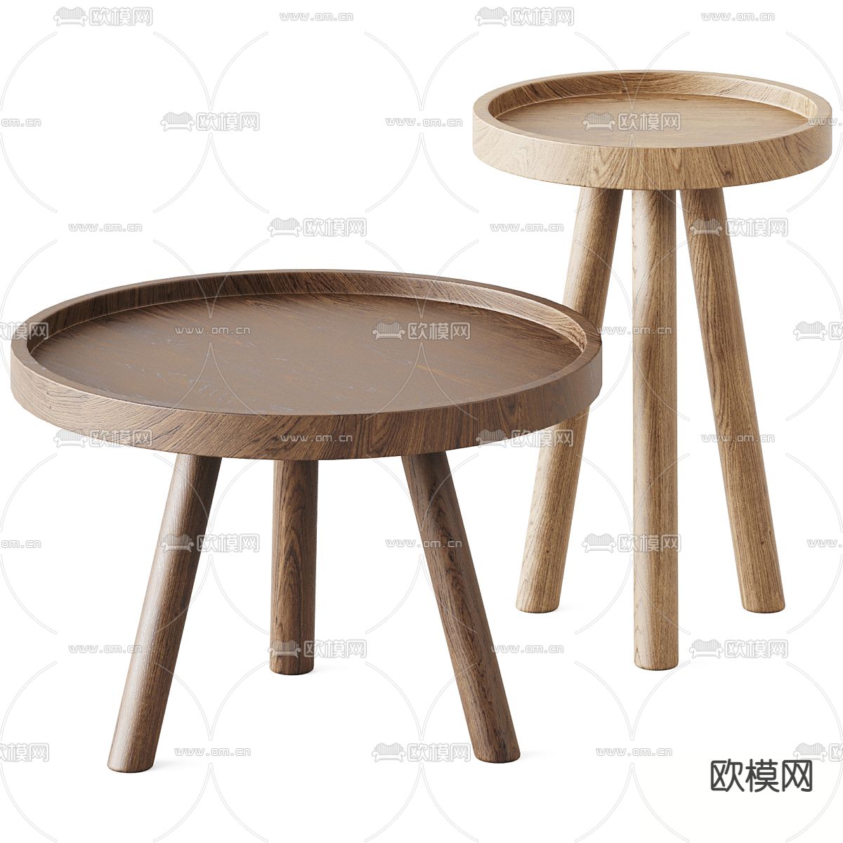 北欧茶几3d模型下载