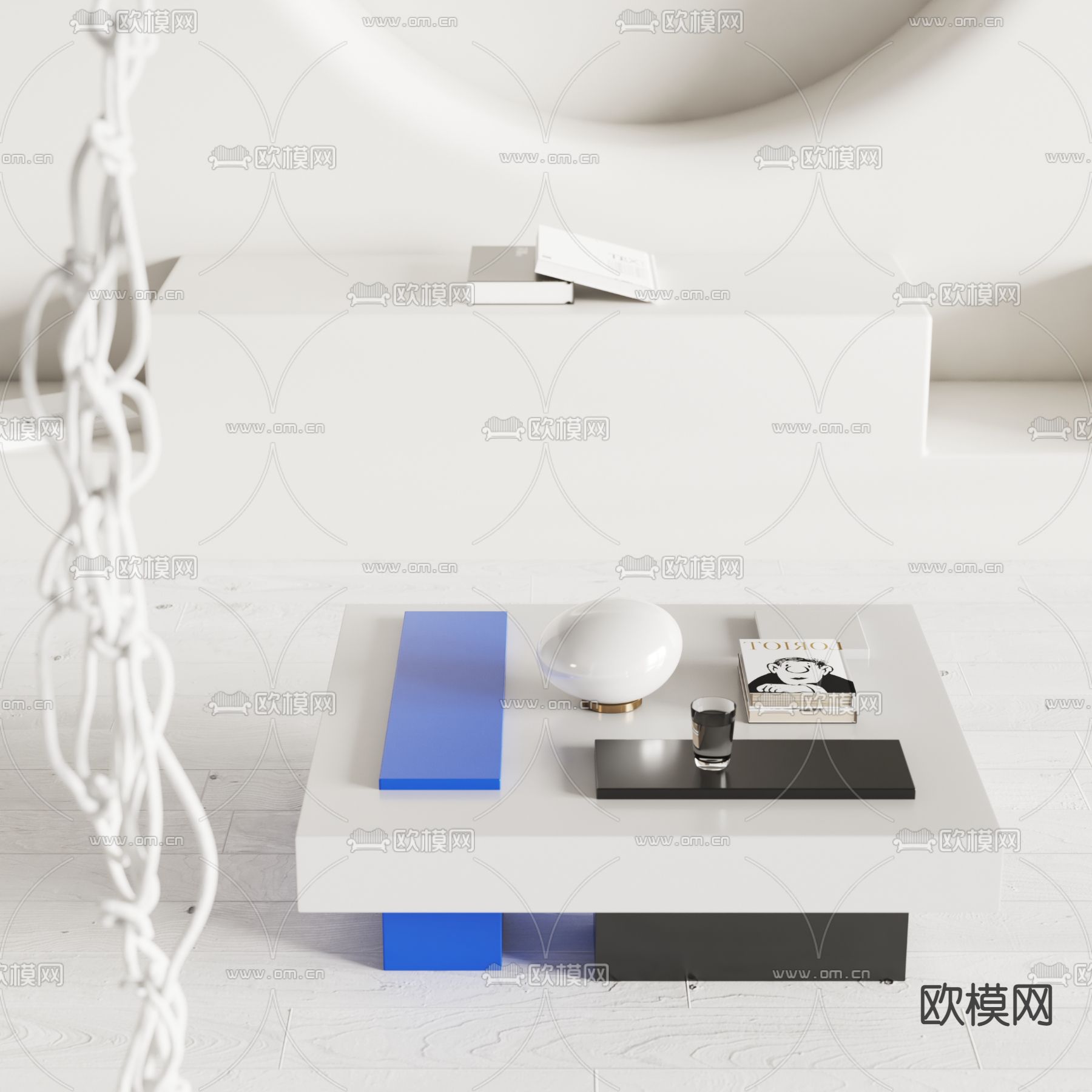 方块茶几3d模型下载_ID14044168_3dmax免费模型-欧模网