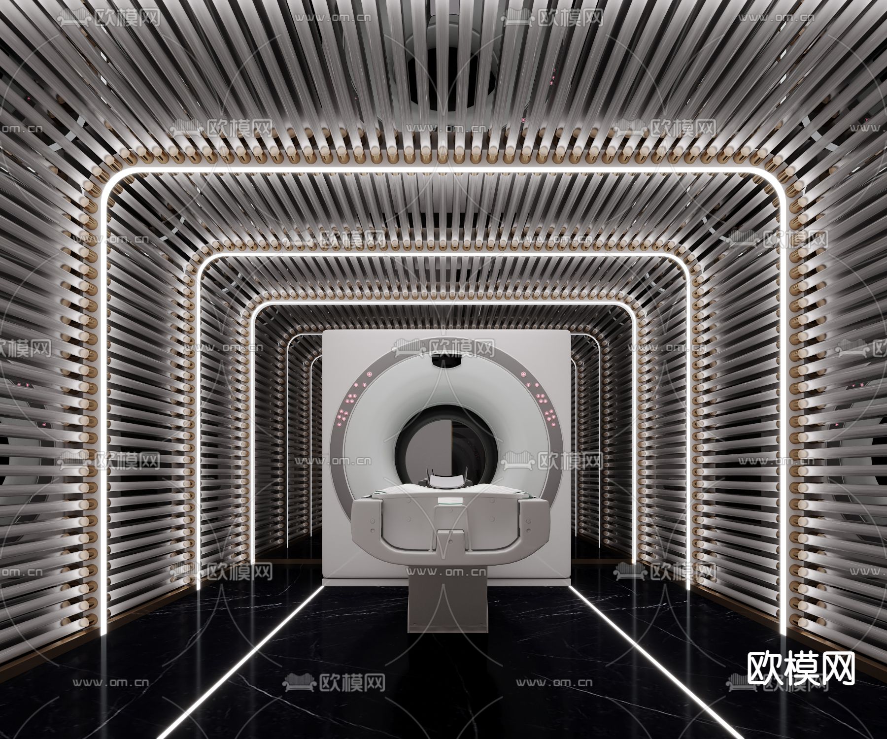 CT扫描室3d模型下载