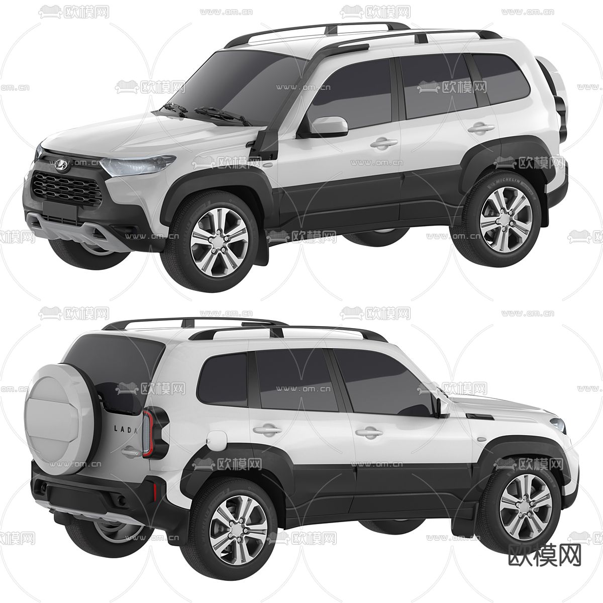 汽车 越野车3d模型下载